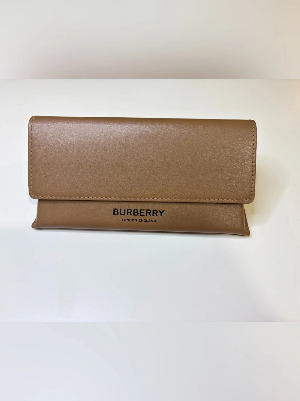 Burberry Leather Sunglasses Case Tan Camel London England Box Dust Bag Set